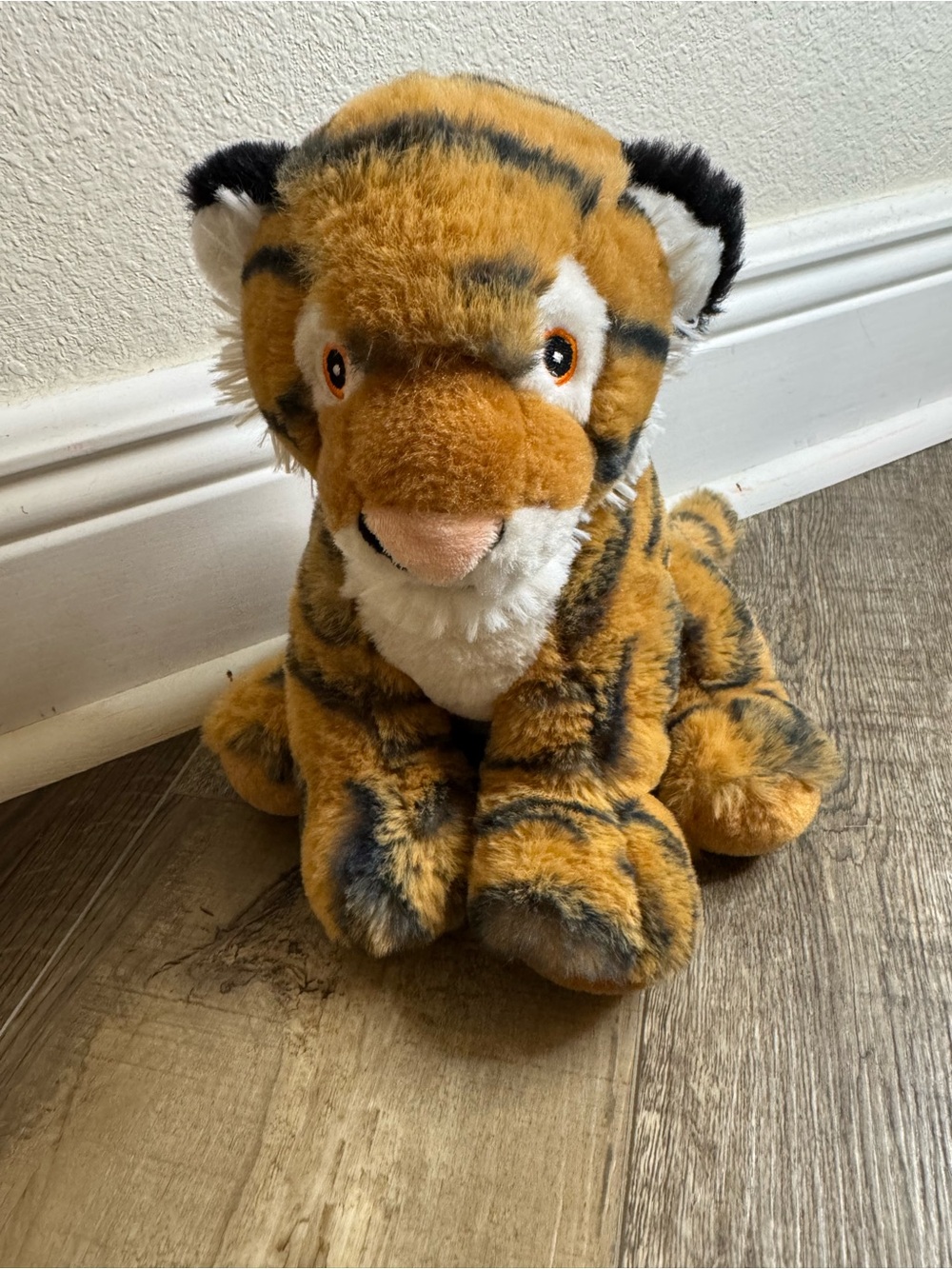 Plush Tiger Stuffed Animal - Orange, White & Black Cozy Toy